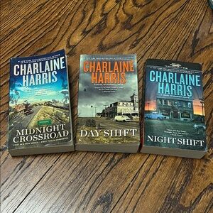 Charlaine Harris Book Set - Midnight Crossroad, Day Shift, Night Shift